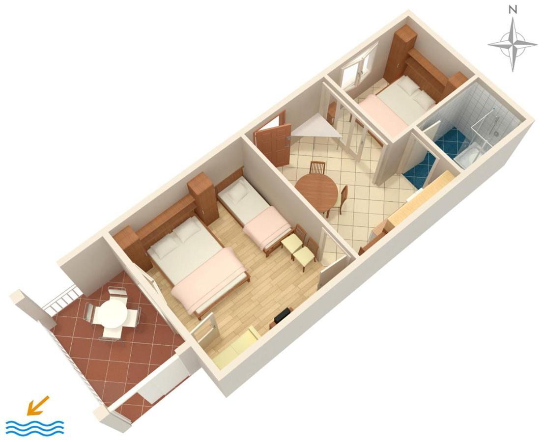 Apartments By The Sea Podgora, Makarska - 2615 Extérieur photo